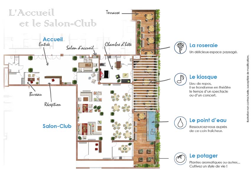 : Le plan du Salon-Club